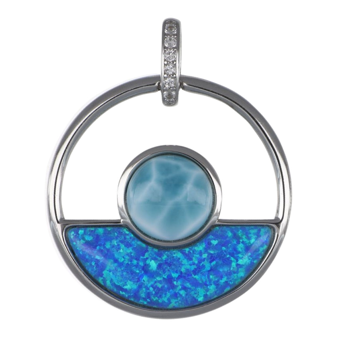 Larimar Sunrise Pendant
