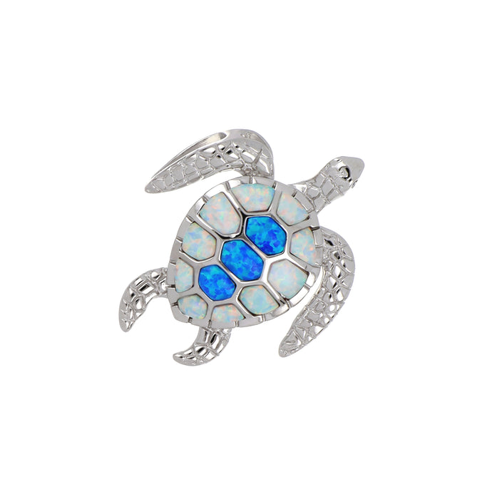 Inlay Opal Ladies Pendant (White Opal Inlay Opal)