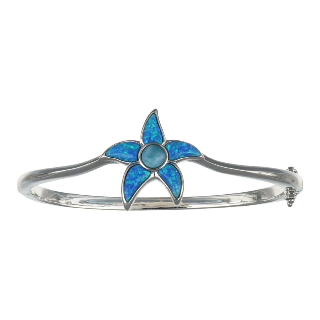 Larimar Starfish Bangle