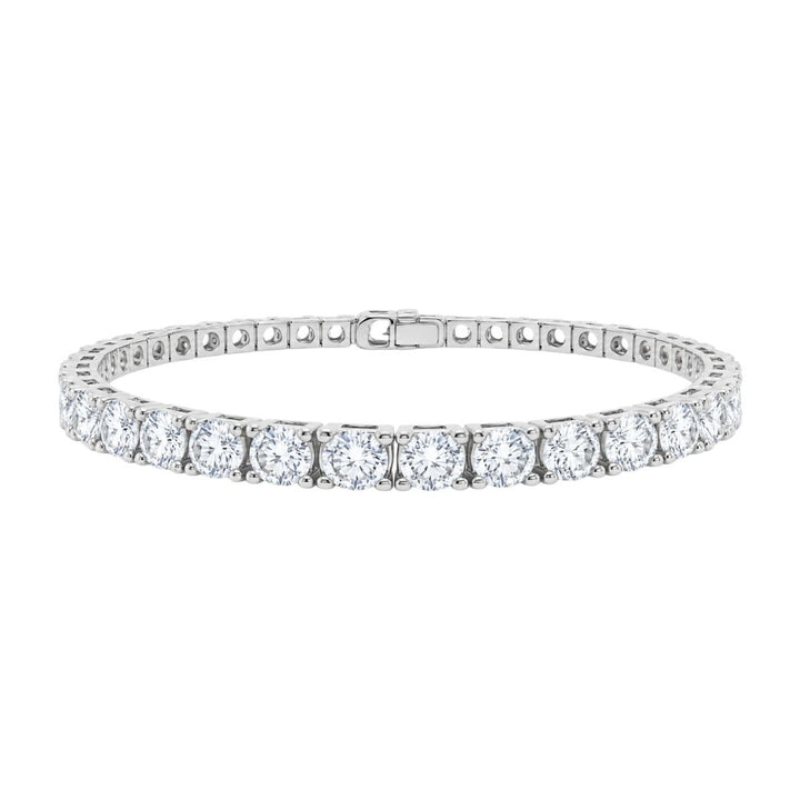 GROWNIQUE Lab-Grown  Diamond Tennis Bracelet – 10 Carat, 14KT Gold