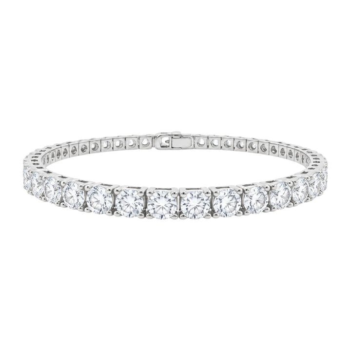 GROWNIQUE Lab-Grown  Diamond Tennis Bracelet – 12 / 13 Carat, 14KT Gold