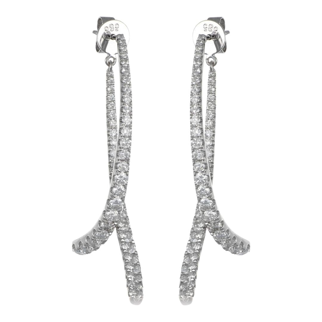 Buy 14KT White Diamond Earrings (White Diamond 2.45 cts.) at Kay's Fine Jewelry