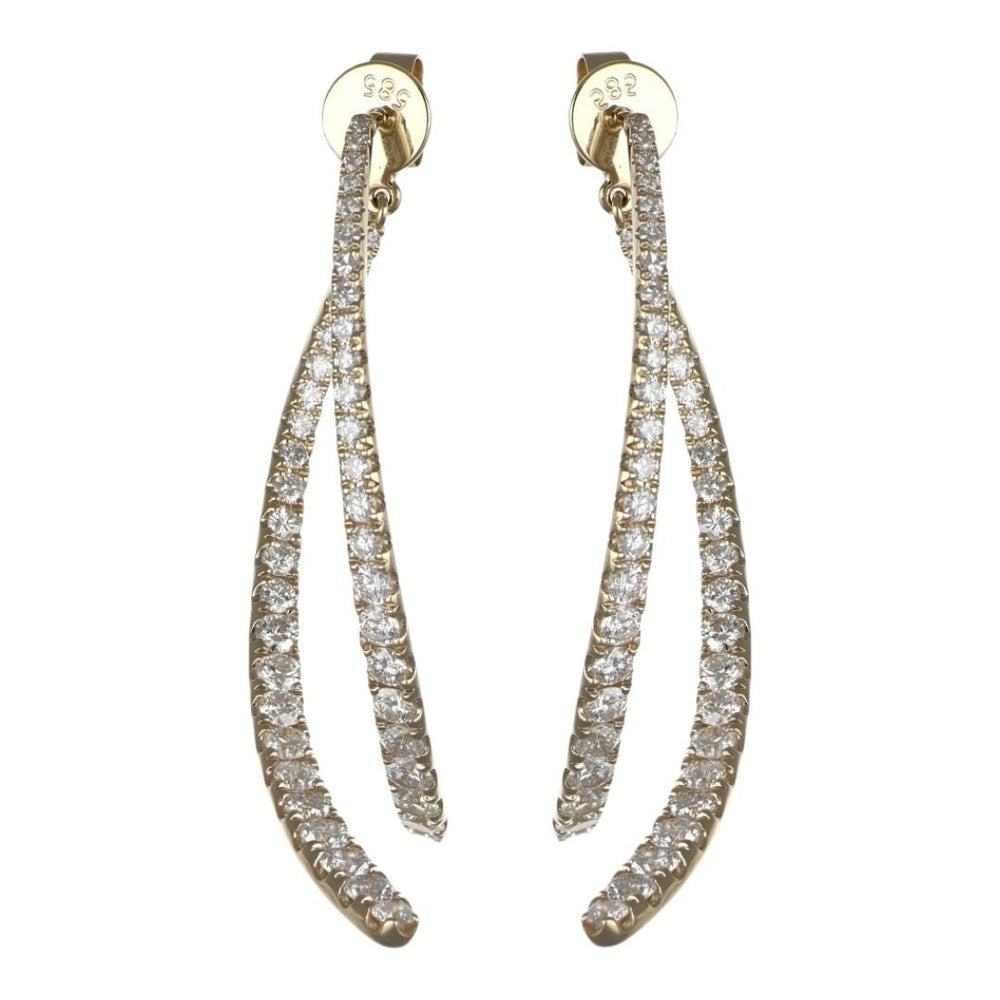 Buy 14KT White Diamond Earrings (White Diamond 2.45 cts.) at Kay's Fine Jewelry
