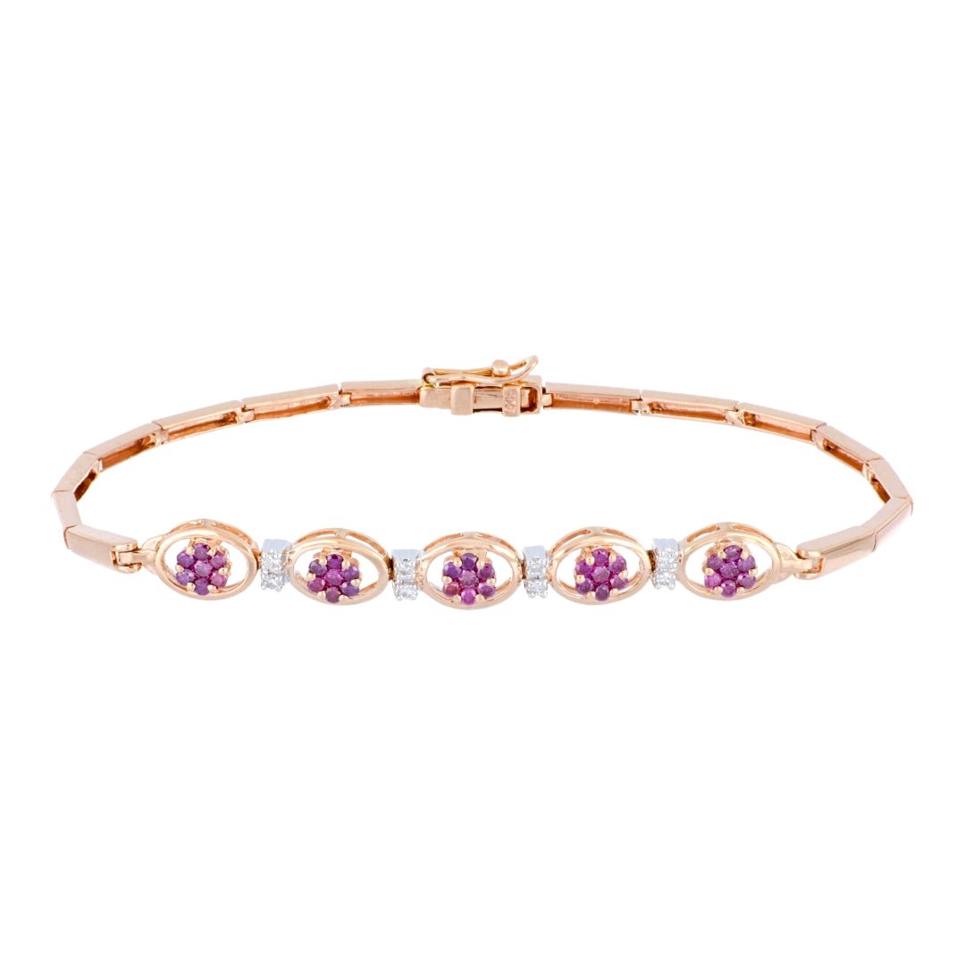 Buy 14KTR Purple Diamond Bracelet (Diamond 0.61 cts. White Diamond 0.1 cts.) at Kay's Fine Jewelry