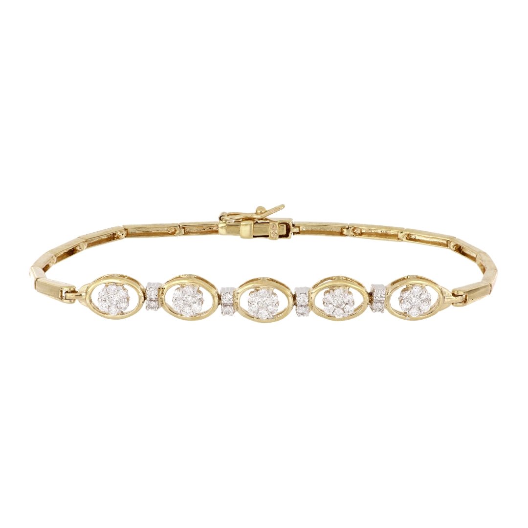 Buy 14KTY White Diamond Bracelet (White Diamond 0.7 cts.) at Kay's Fine Jewelry