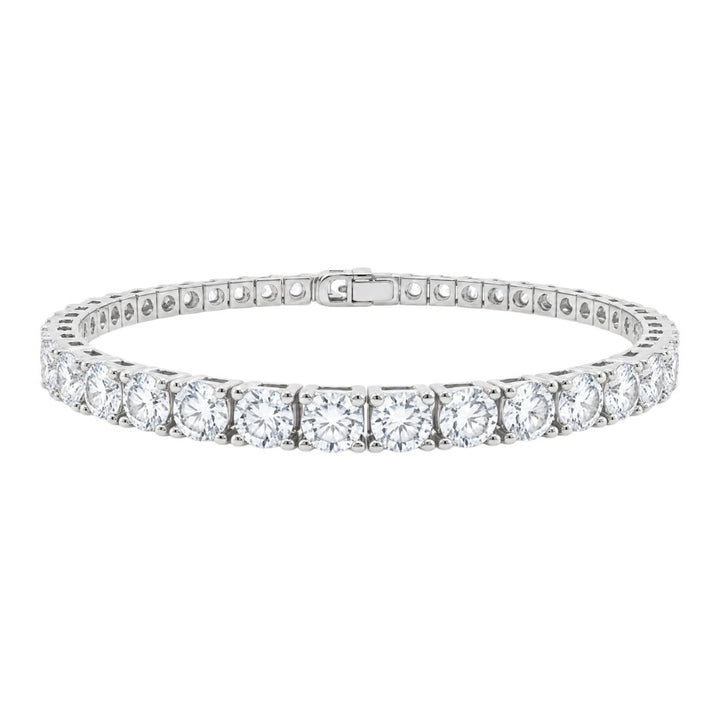GROWNIQUE Lab-Grown  Diamond Tennis Bracelet – 15 Carat, 14KT Gold