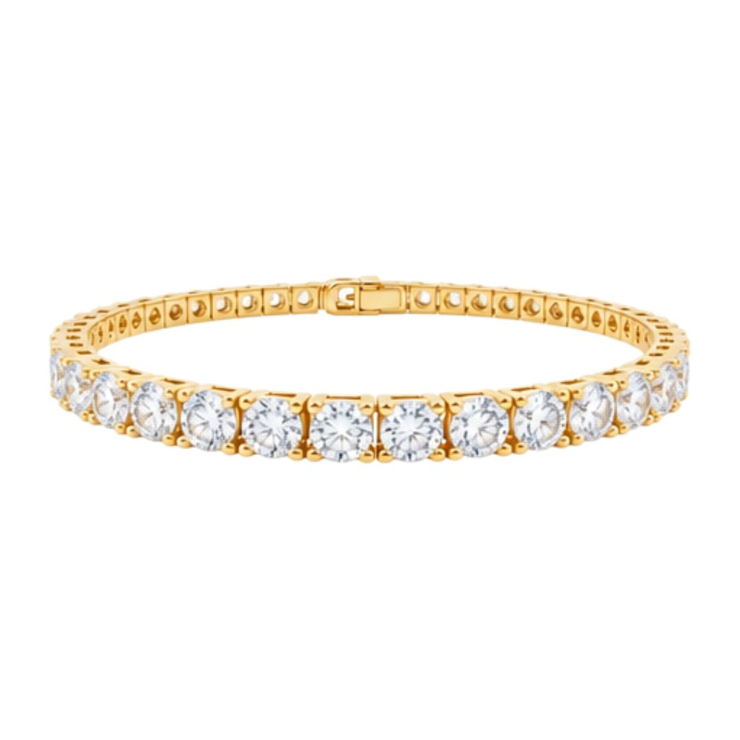 GROWNIQUE Lab-Grown  Diamond Tennis Bracelet – 18 Carat, 14KT Gold
