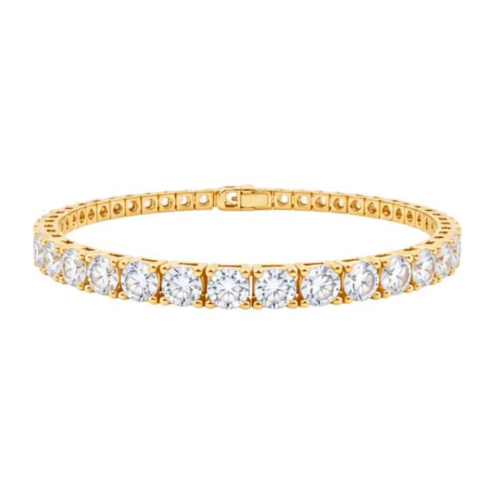 GROWNIQUE Lab-Grown  Diamond Tennis Bracelet – 18 Carat, 14KT Gold