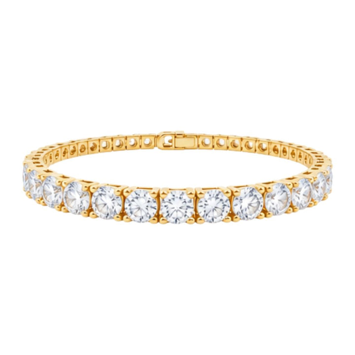 GROWNIQUE Lab-Grown  Diamond Tennis Bracelet – 20 / 22 Carat, 14KT Gold