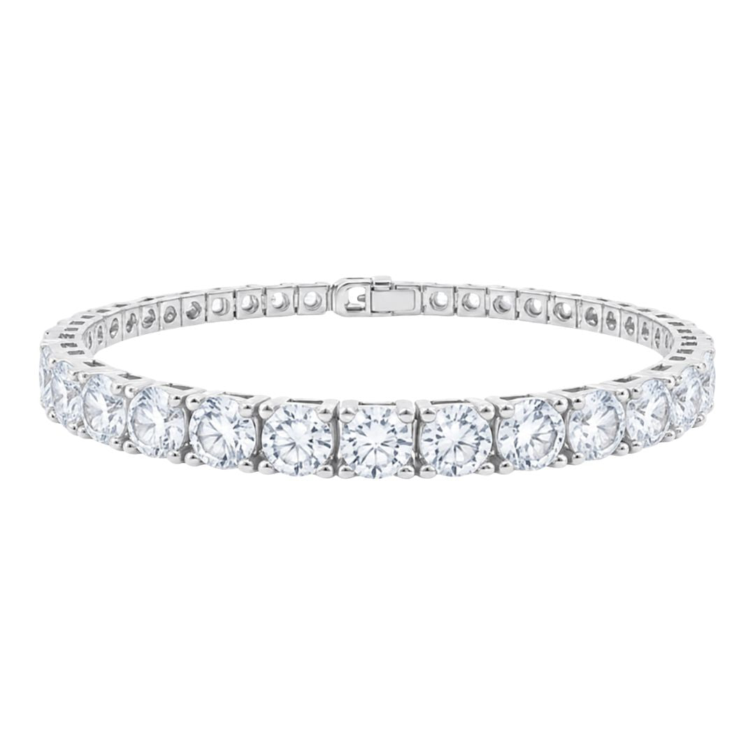 GROWNIQUE Lab-Grown  Diamond Tennis Bracelet – 20 / 22 Carat, 14KT Gold