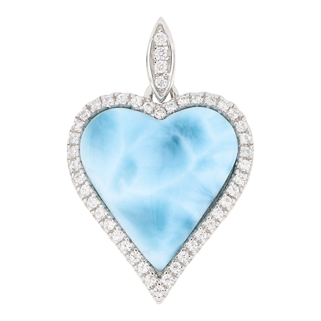 Larimar Heart Pendant