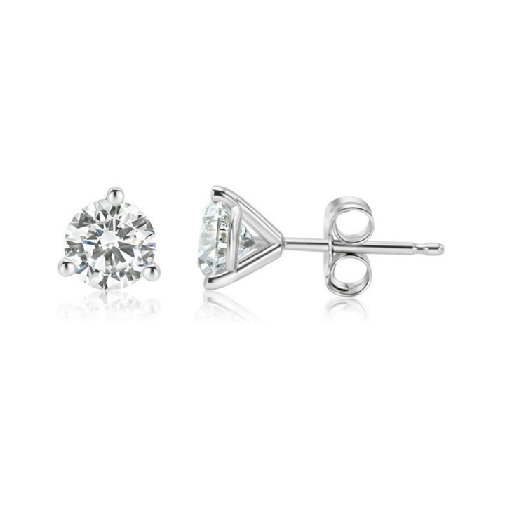 Lab-Grown Diamond Stud Earrings – 1 Carat, 14KT Gold