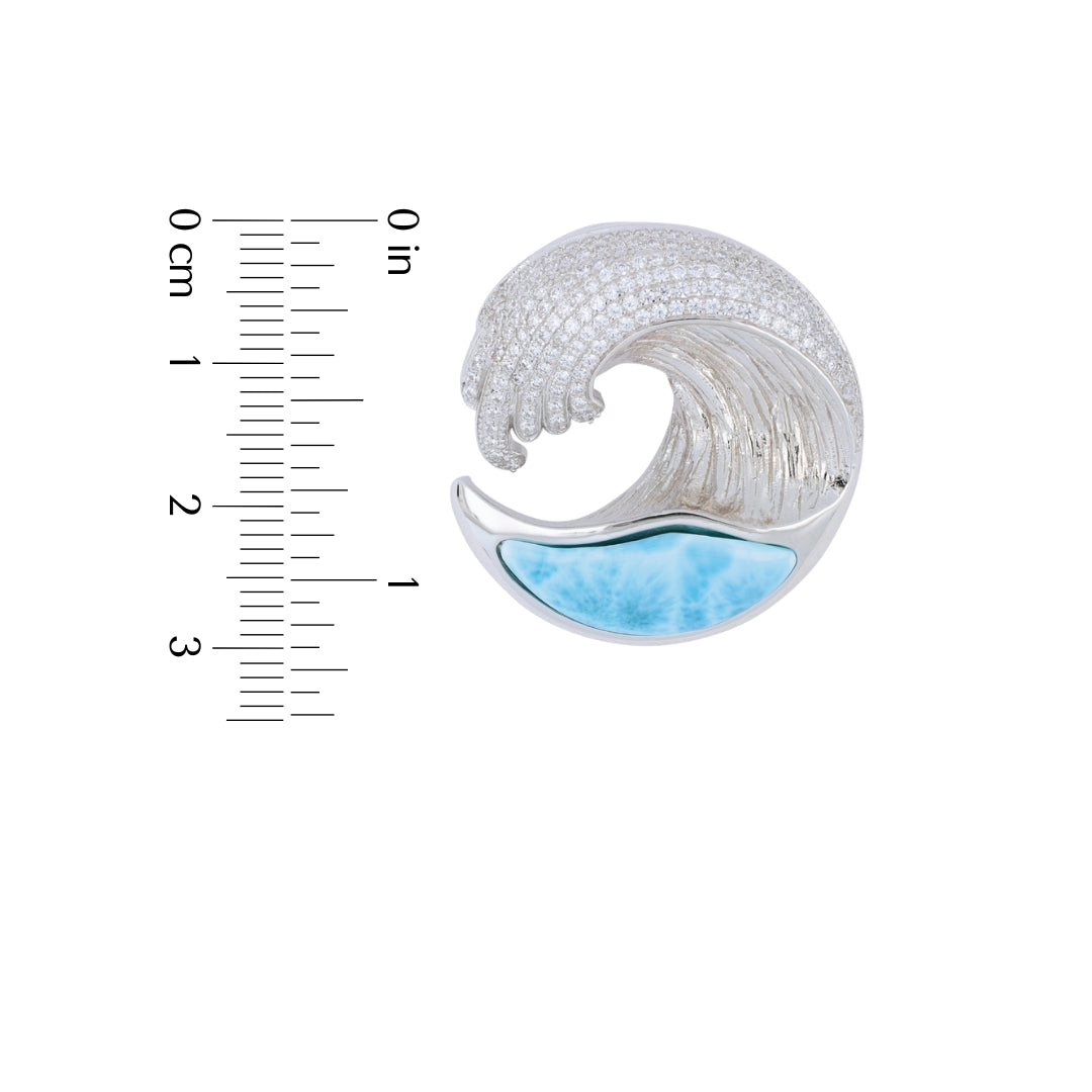 Larimar Wave Pendant