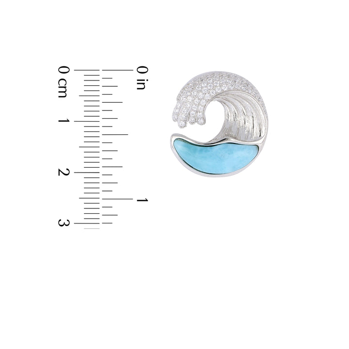Caribbean Wave Larimar Pendant