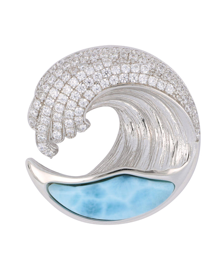 Caribbean Wave Larimar Pendant