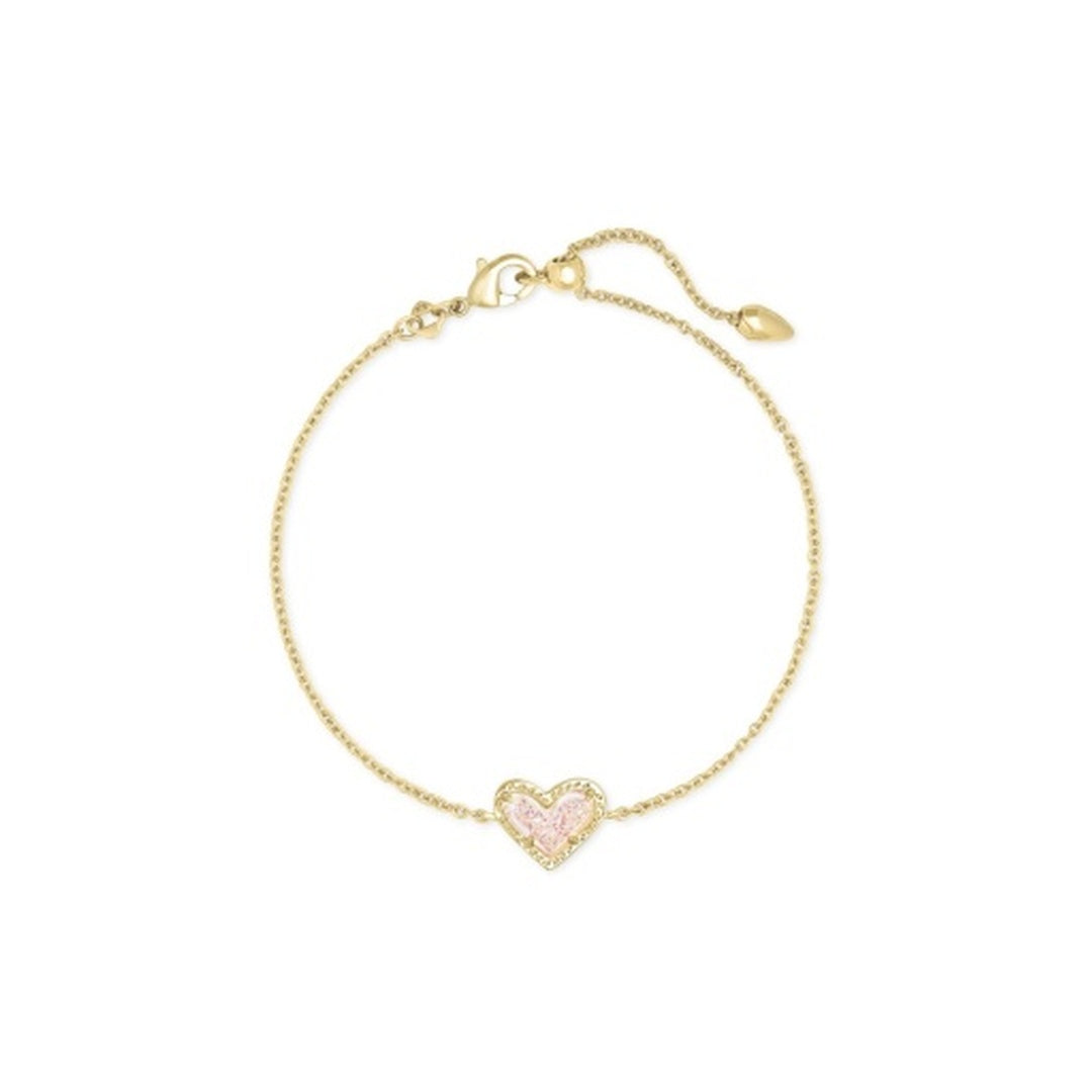 KENDRA SCOTT ARI HEART DELICATE CHAIN BRACELET