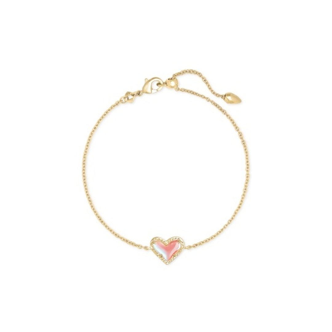 KENDRA SCOTT ARI HEART DELICATE CHAIN BRACELET