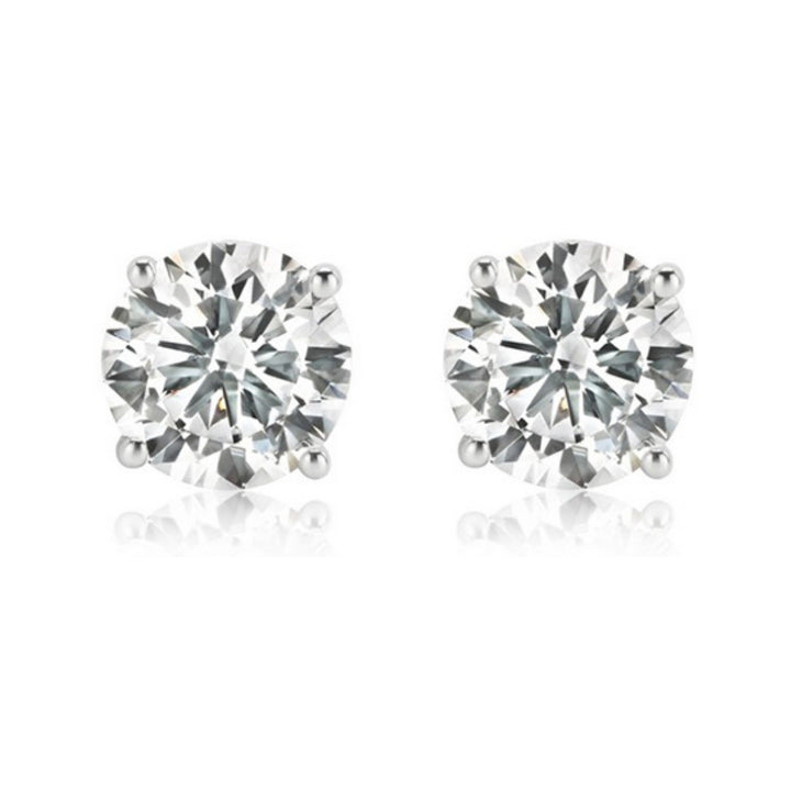 Lab-Grown Diamond Stud Earrings – 1 Carat, 14KT Gold