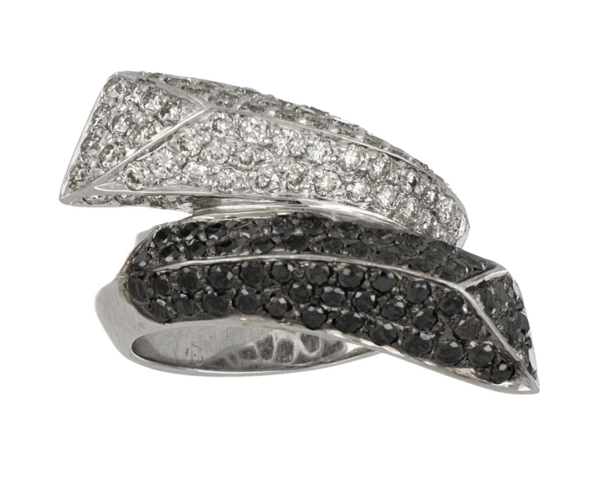 Black Diamond Ladies Ring (Black Diamond 1.5 cts. White Diamond Included cts.)