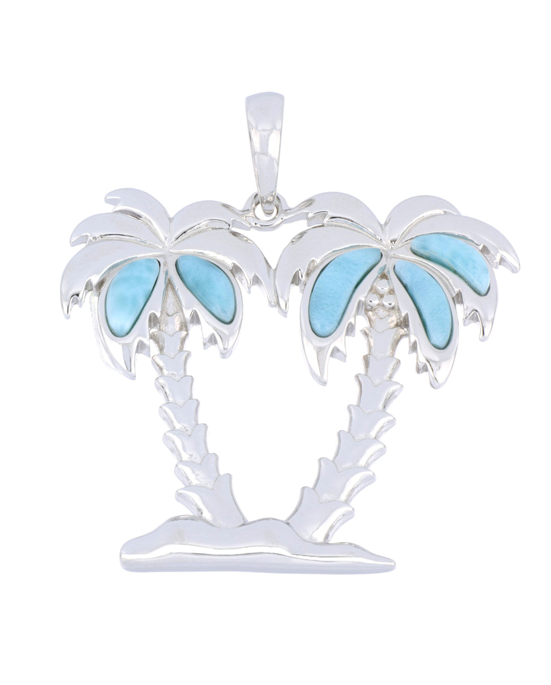 Larimar Palm Tree Pendant