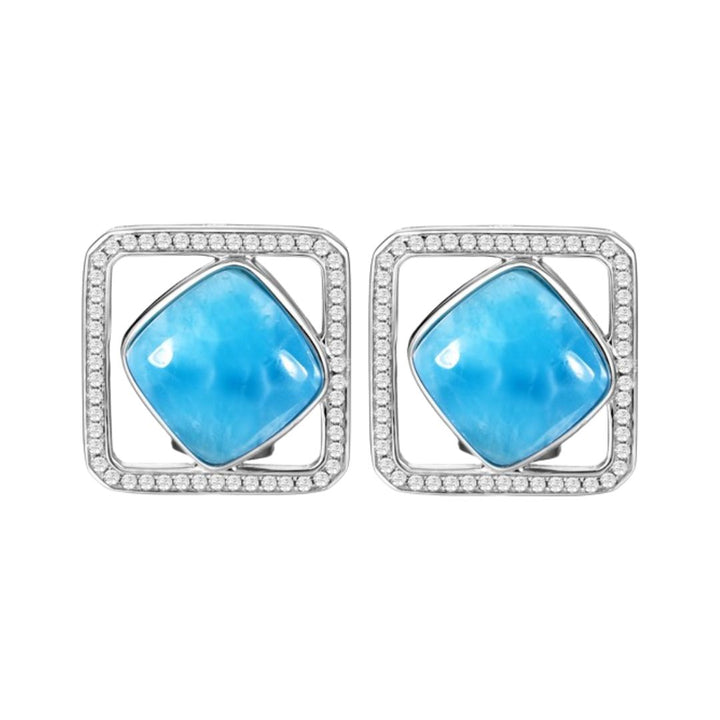 Larimar Earrings (Cubic Zirconia)