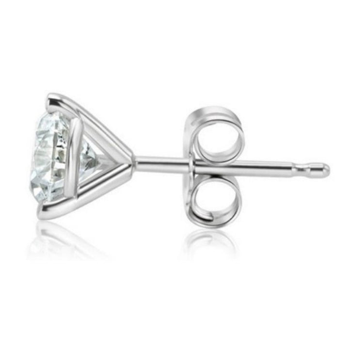 Lab-Grown Diamond Stud Earrings – 6 Carat, 14KT Gold
