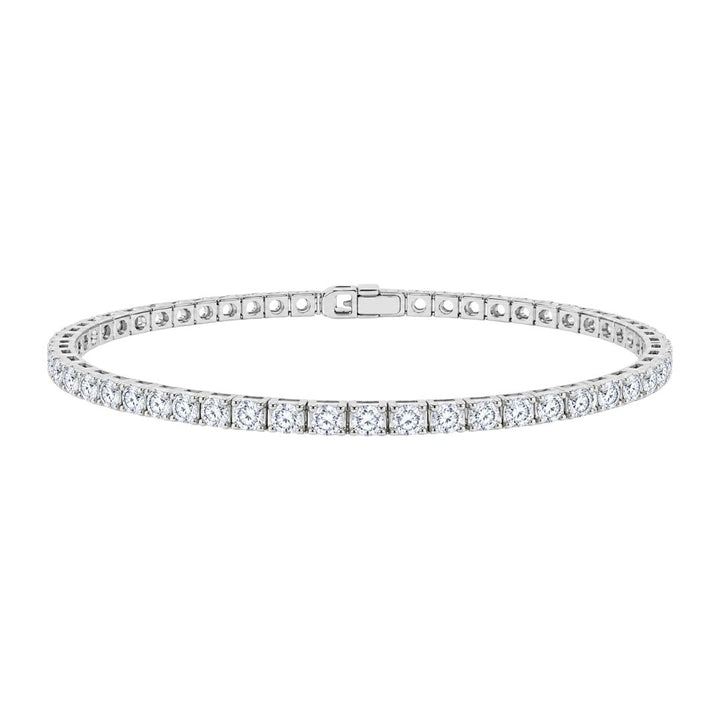 GROWNIQUE Lab-Grown  Diamond Tennis Bracelet – 6 Carat, 14KT Gold