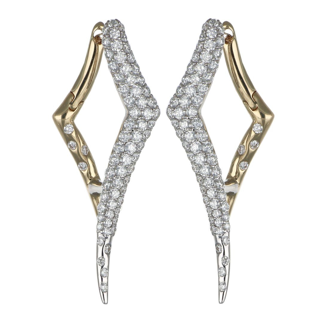 White Diamond Earrings (White Diamond 1.96 cts.)