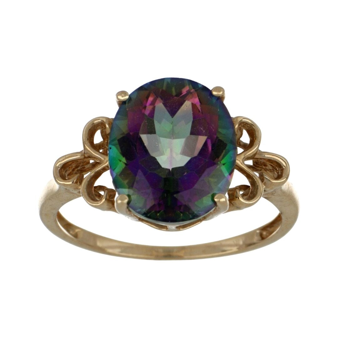 Rainbow Topaz Ring (Rainbow Topaz 5.50 cts)