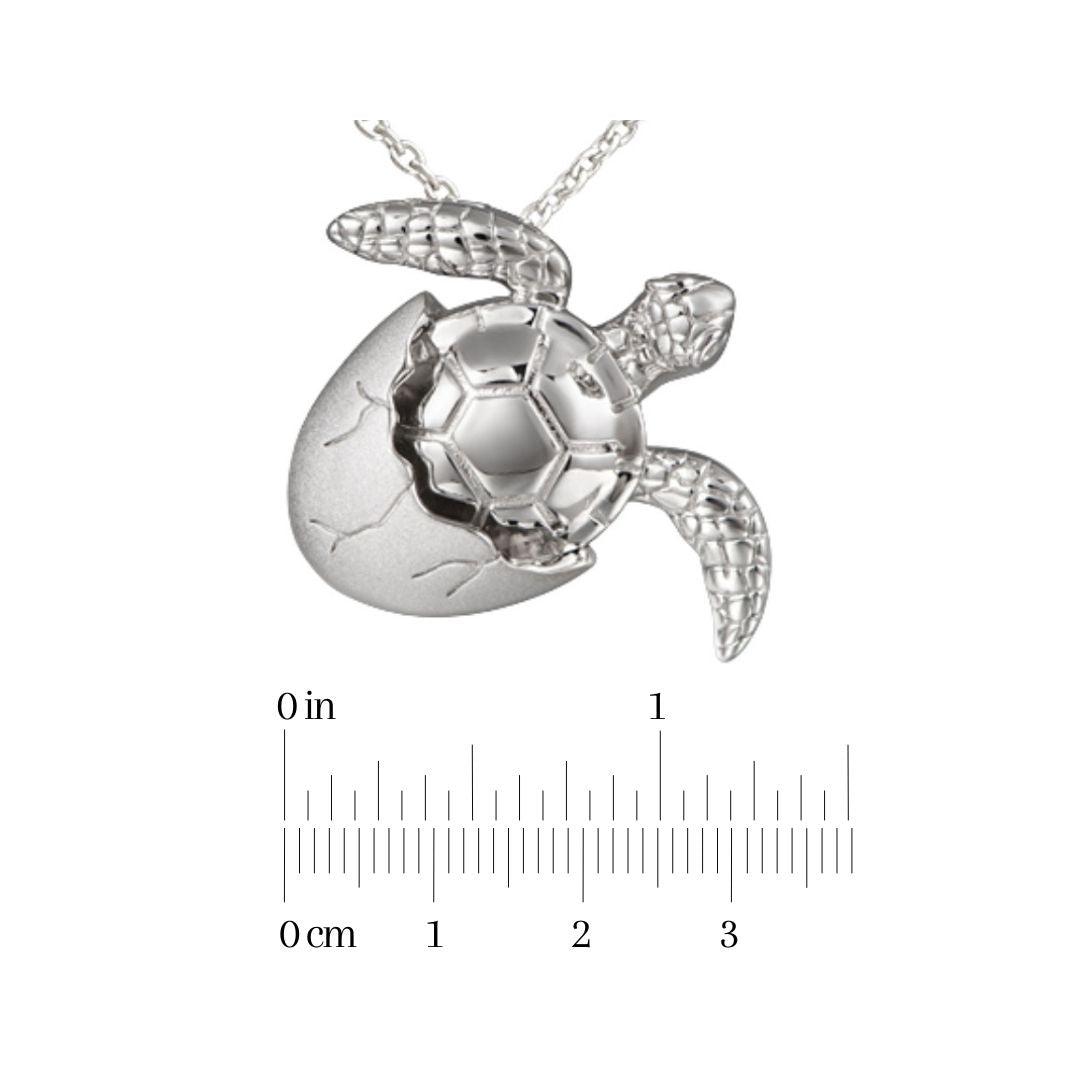 Sterling Silver Sea Turtle Pendant