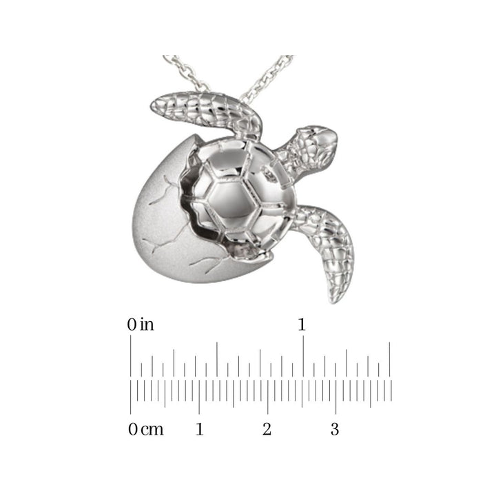 Sterling Silver Sea Turtle Pendant