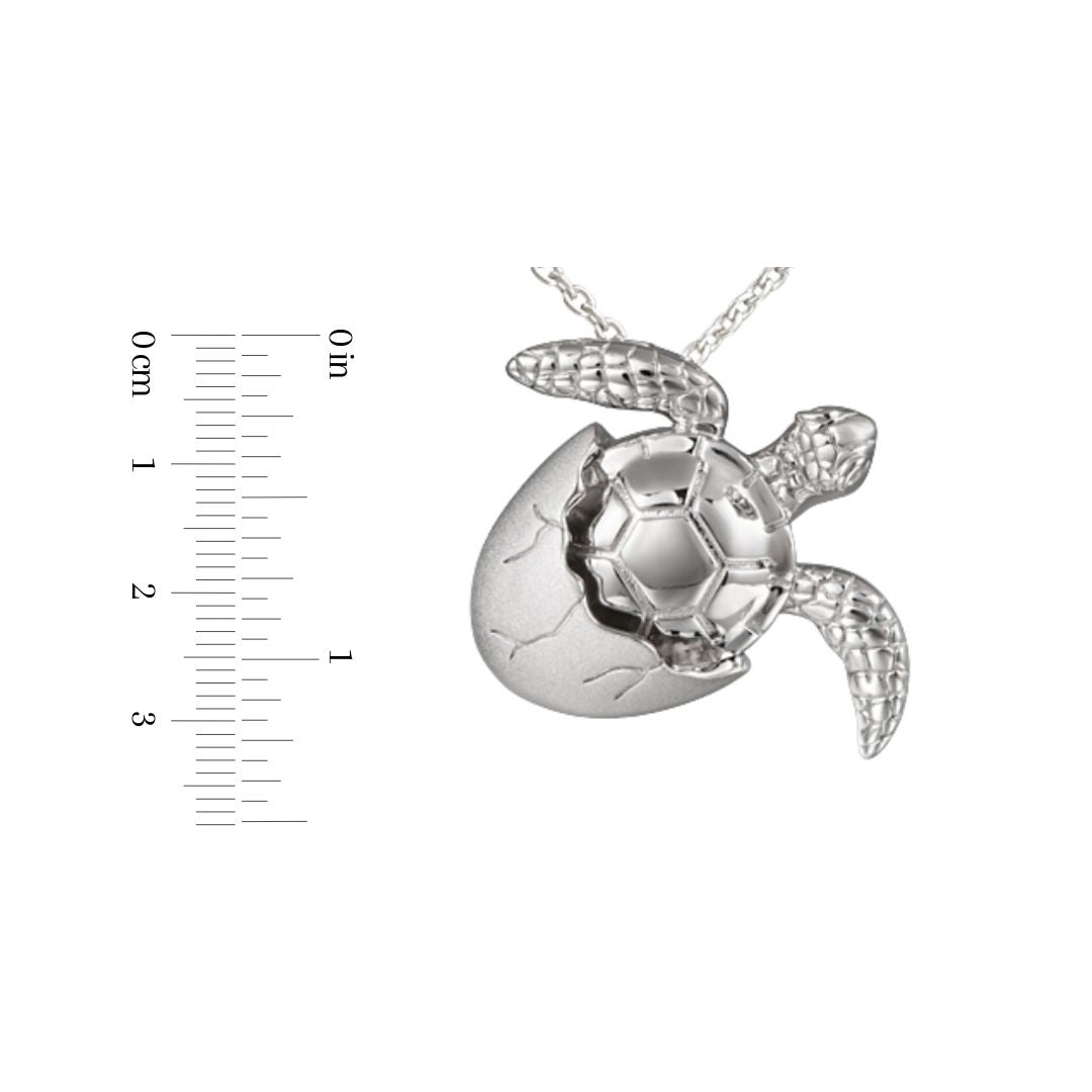 Sterling Silver Sea Turtle Pendant