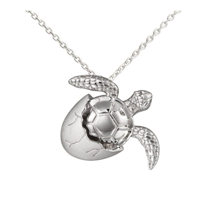 Sterling Silver Sea Turtle Pendant