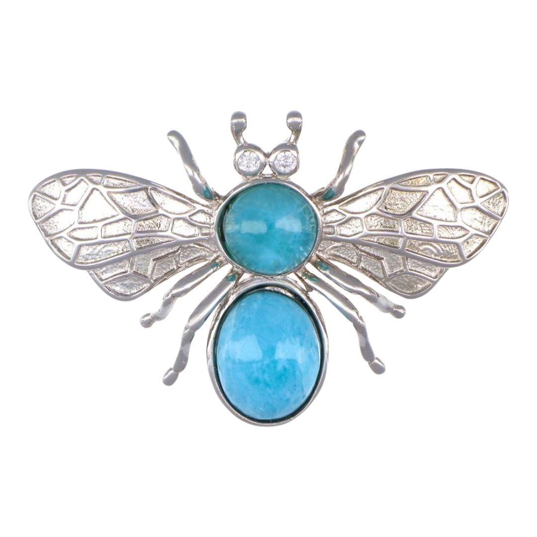Larimar Bee Pendant