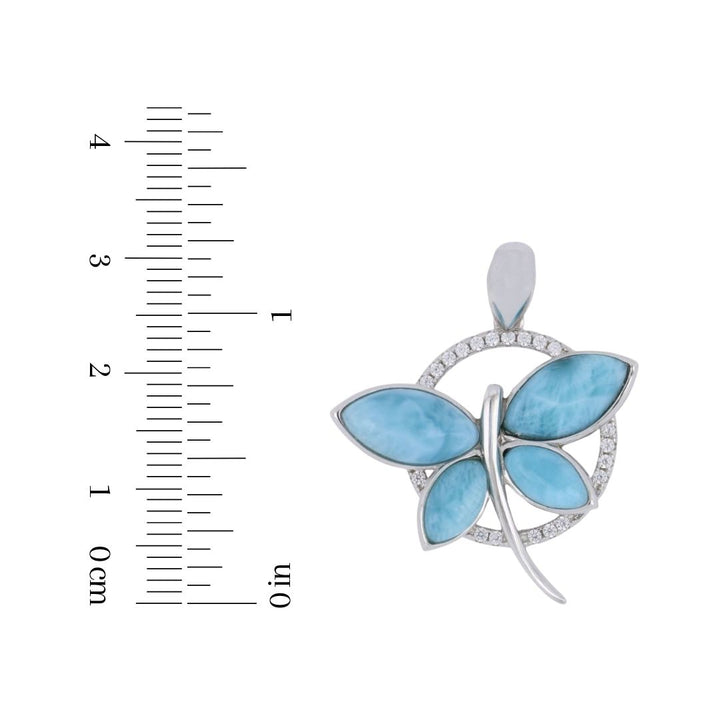 Larimar Dragonfly Pendant