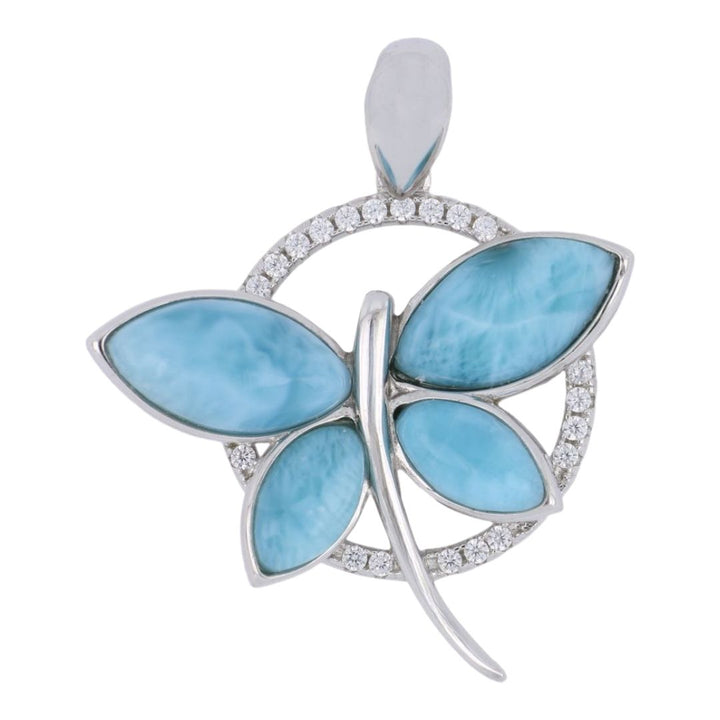 Larimar Dragonfly Pendant