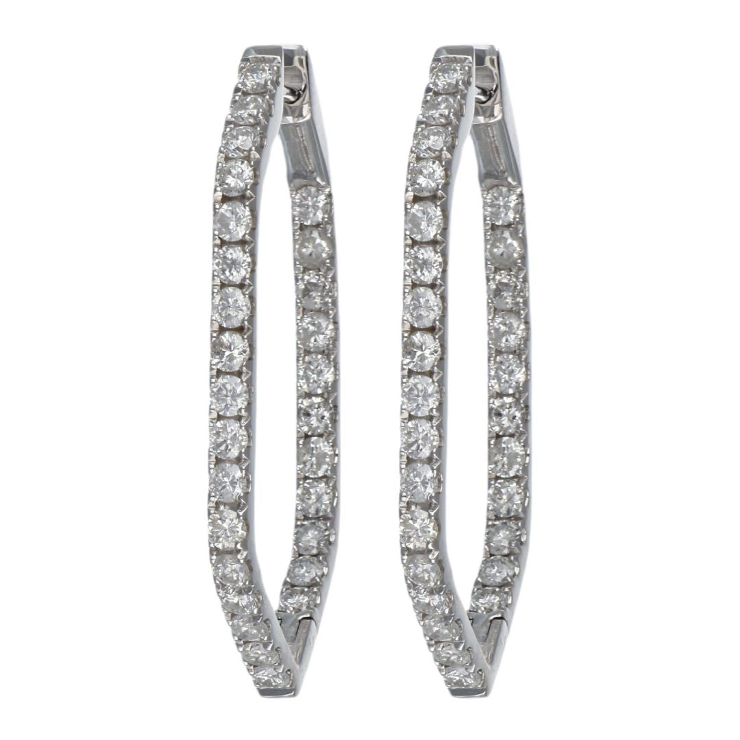 White Diamond Earrings (White Diamond 1.7 cts.)