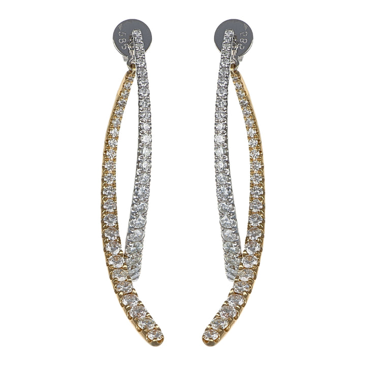 White Diamond Earrings (White Diamond 2.45 cts.)
