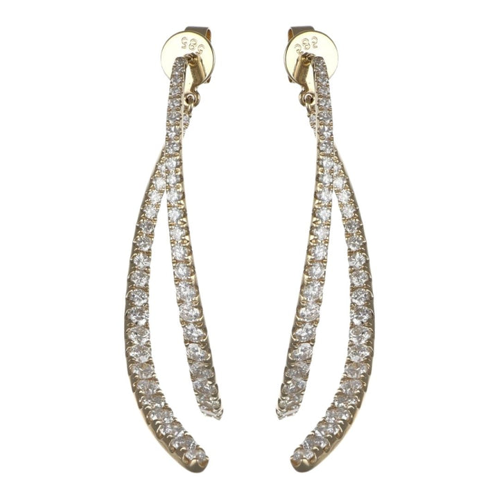White Diamond Earrings (White Diamond 2.45 cts.)