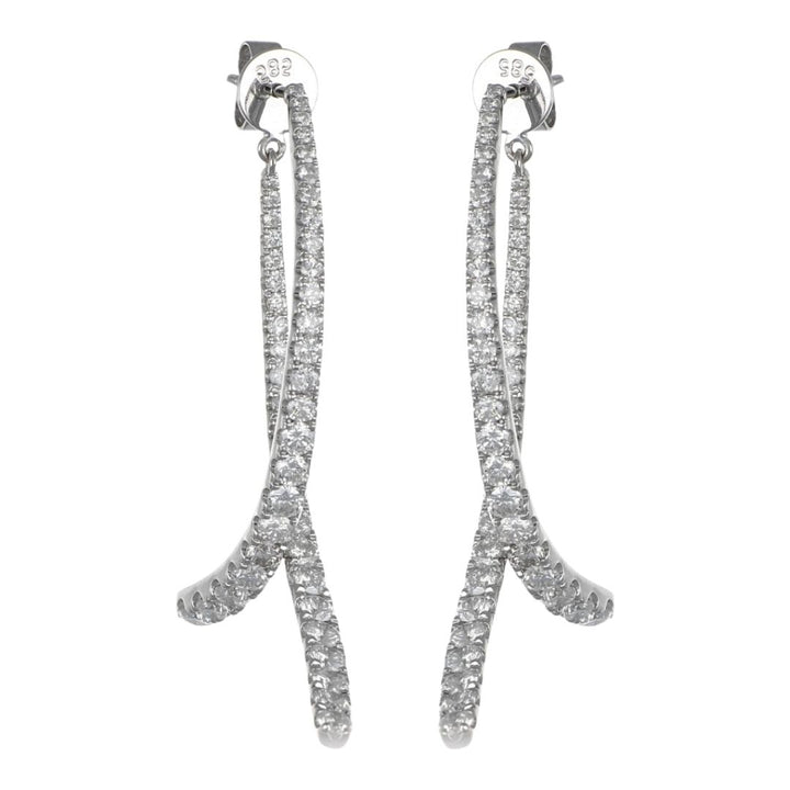 White Diamond Earrings (White Diamond 2.45 cts.)