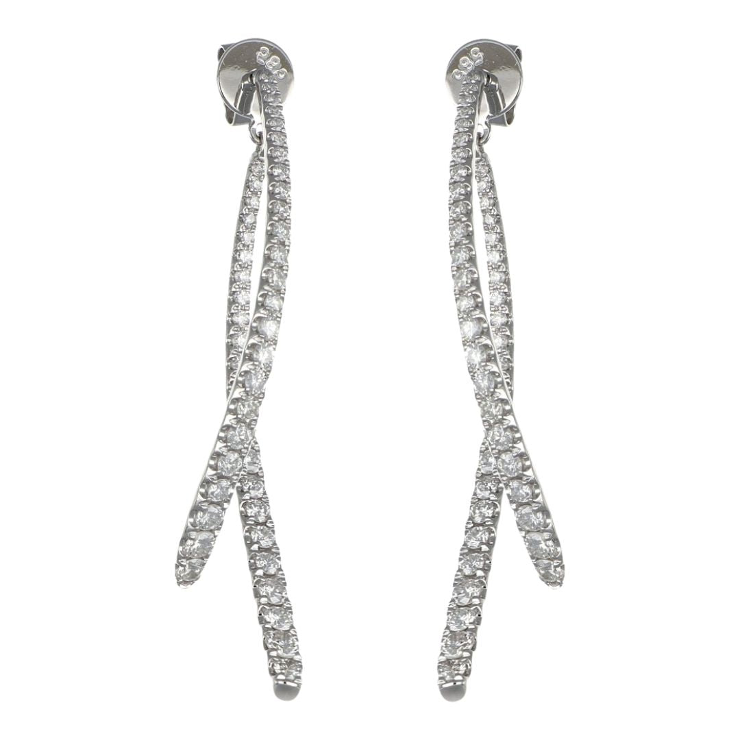 White Diamond Earrings (White Diamond 1.6 cts.)
