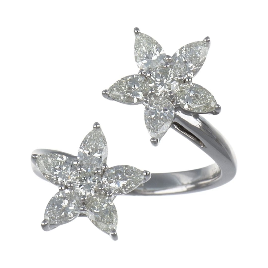White Diamond Ring (White Diamond 1.5 cts. White Diamond 0.2 cts.)