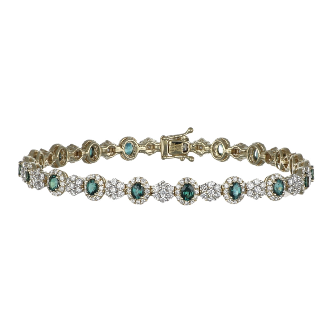 Alexandrite Bracelet (Alexandrite 2.28 cts. White Diamond 2.74 cts.)