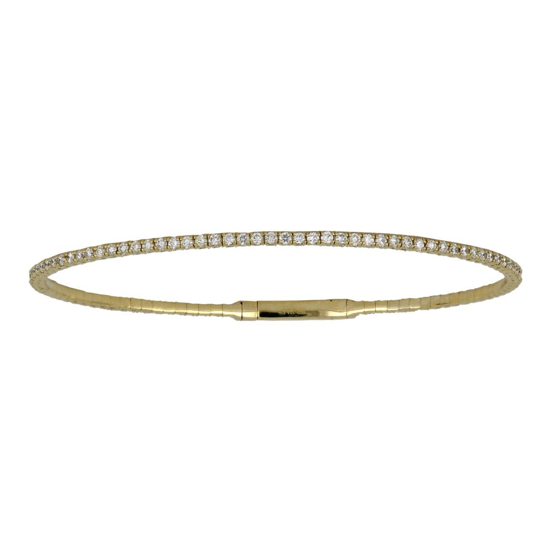 White Diamond Flexi Bangle (White Diamond 1.38 cts.)