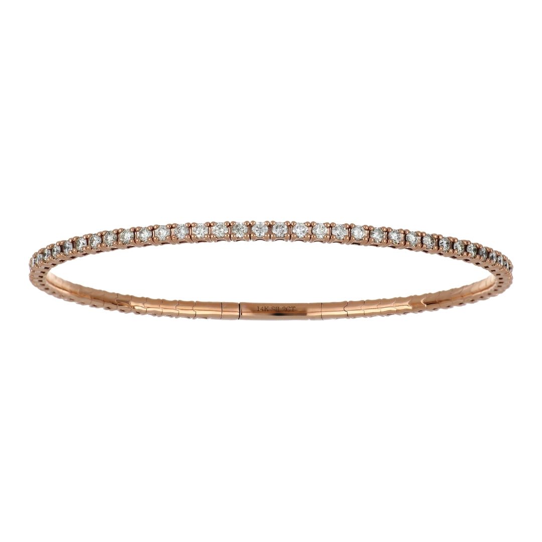 White Diamond Flexi Bangle (White Diamond 2.02 cts.)