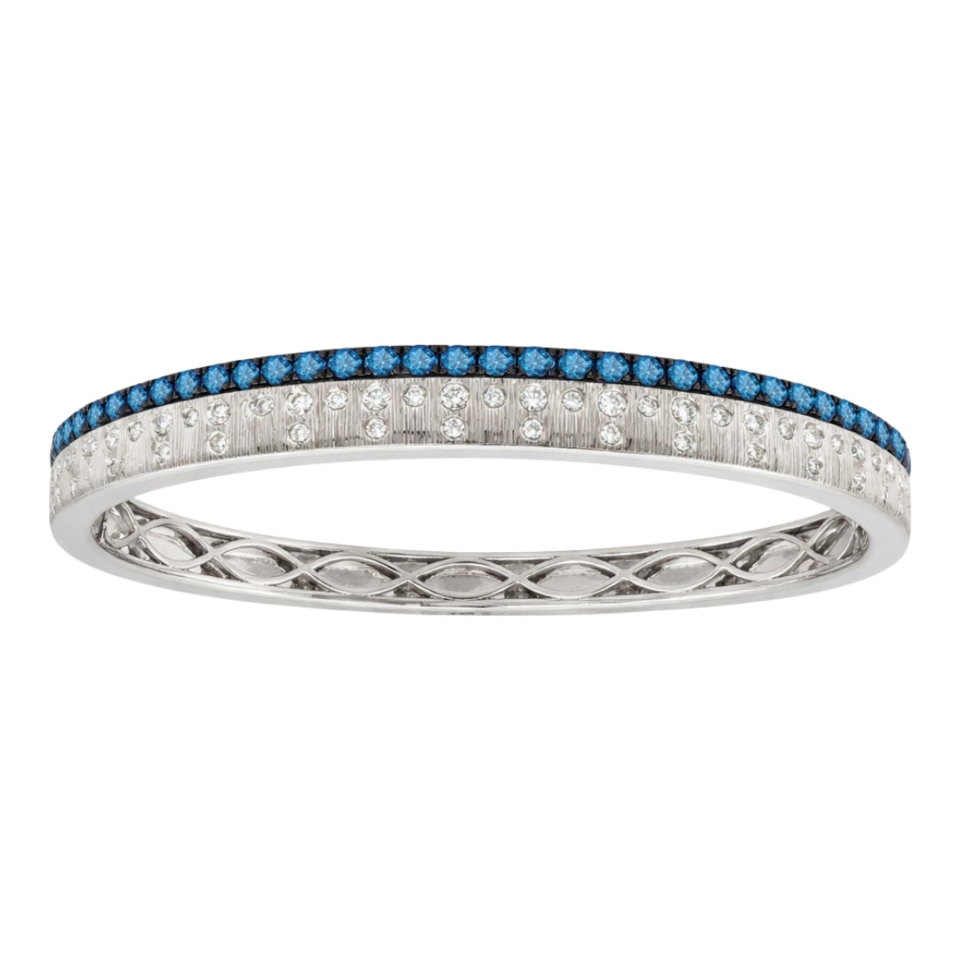 Blue Diamond Bangle (Blue Diamond 1.33 cts. White Diamond 0.55 cts.)