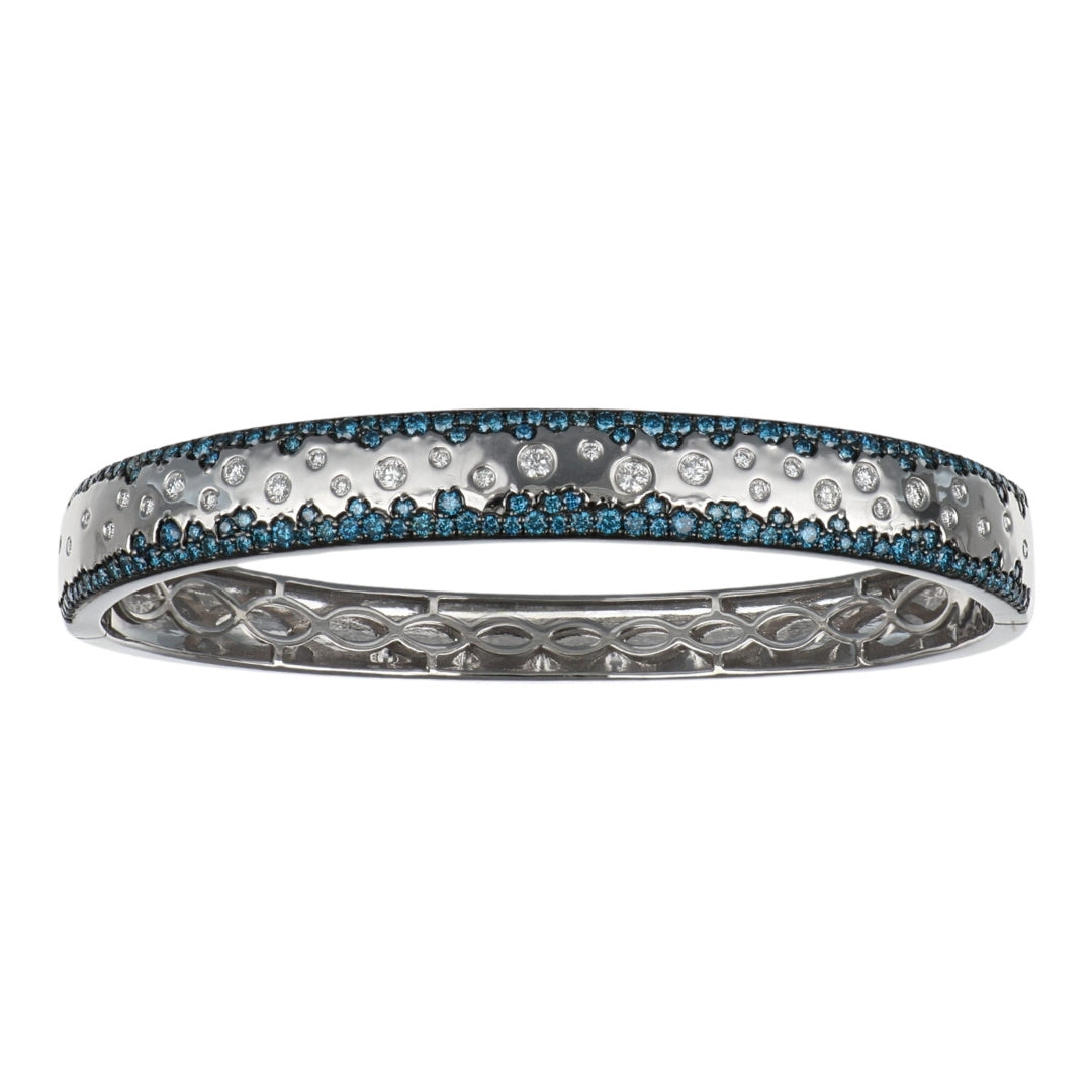 Blue Diamond Bangle (Blue Diamond 1.31 cts. White Diamond 0.34 cts.)