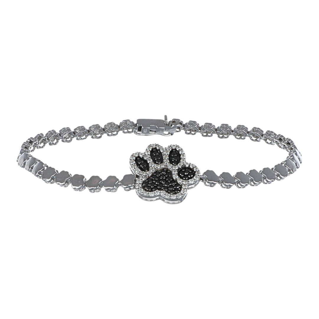 Black Diamond Bracelet (Black Diamond 0.35 cts. White Diamond 0.46 cts.)