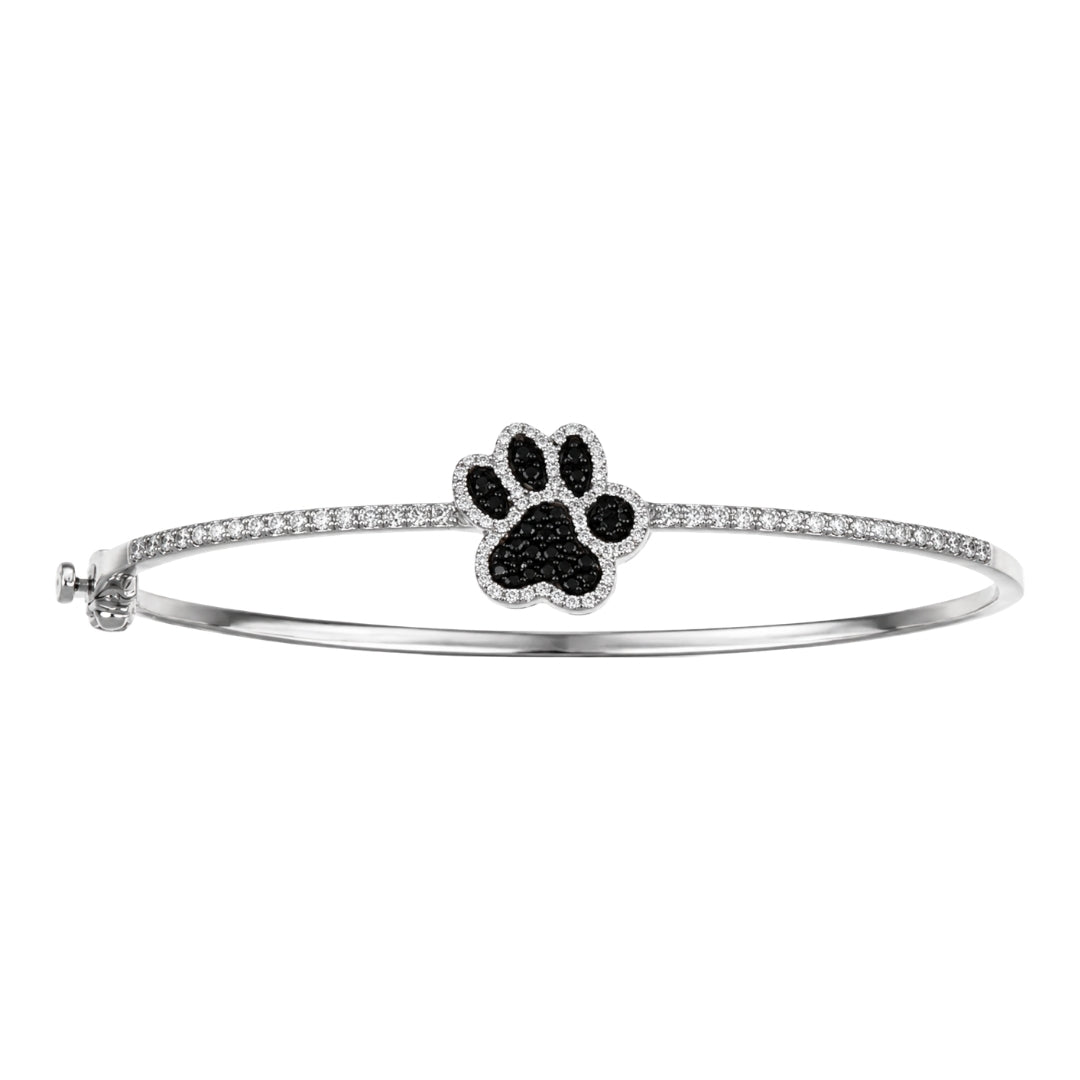 Black Diamond Bangle (Black Diamond 0.23 cts. White Diamond 0.7 cts.)