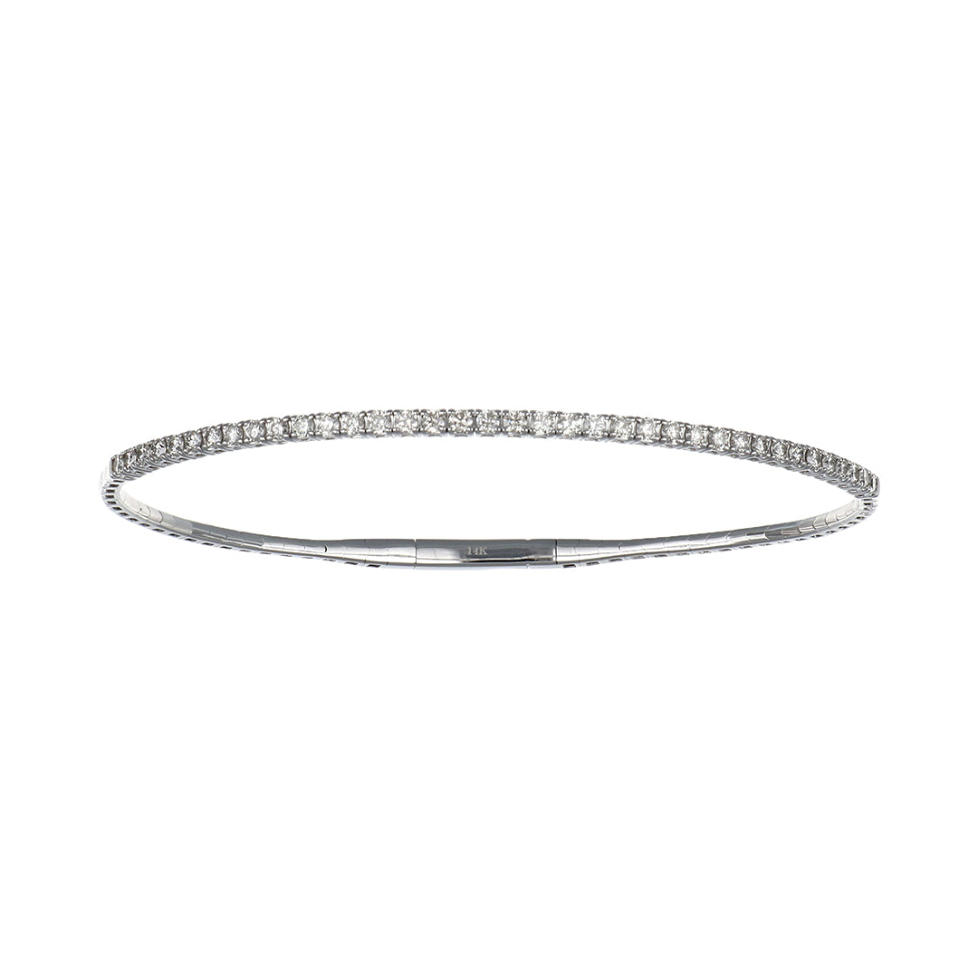 White Flexi Diamond Bangle (White Diamond 0.92 cts.)